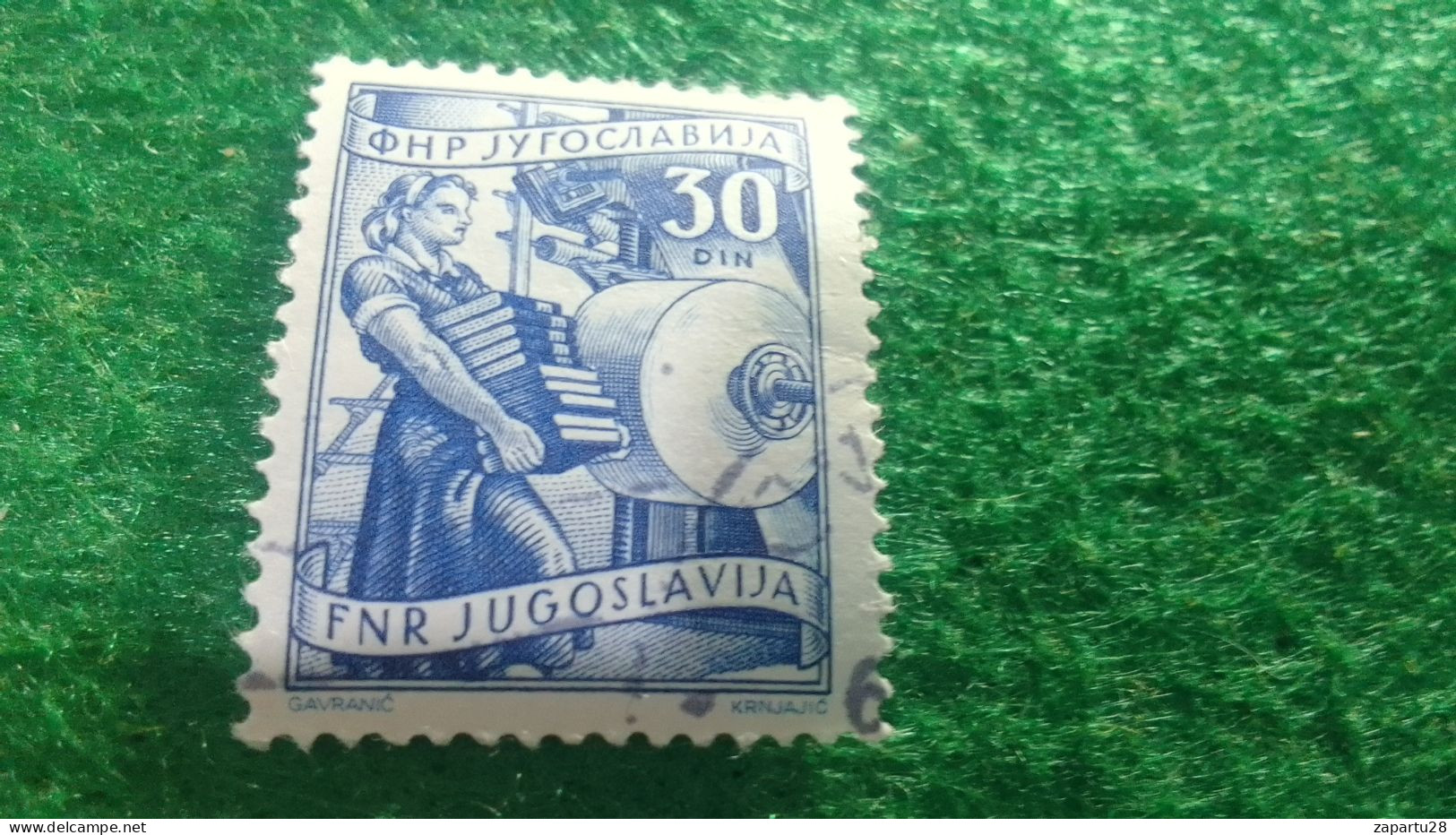YOGUSLAVYA-    1950-1960  30  DİN.    USED - Used Stamps