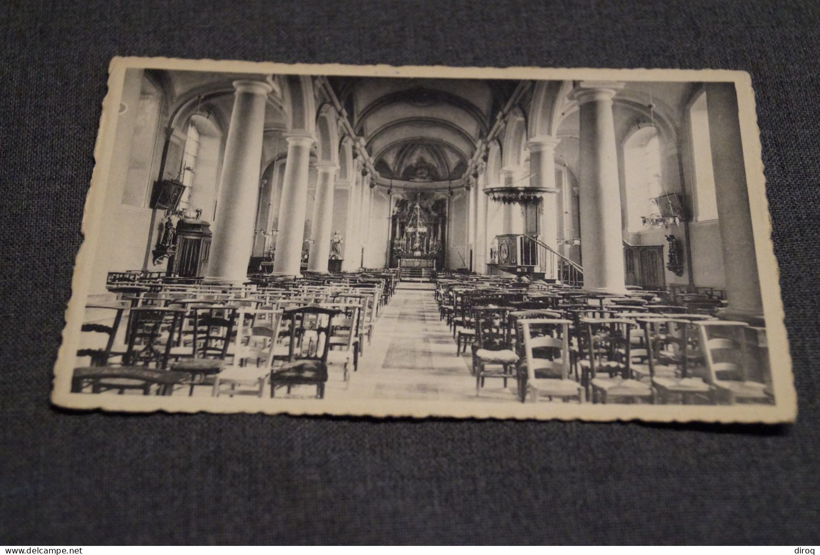 Thuillies , Intérieur De L'église, Belle Ancienne Carte Postale,pour Collection - Thuin