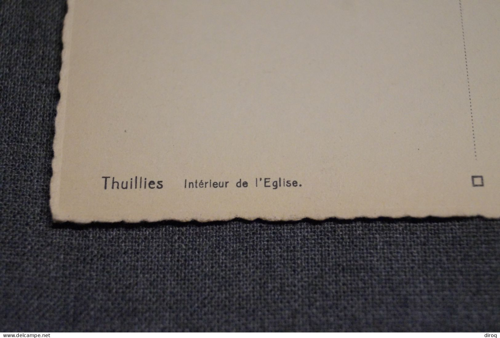 Thuillies , Intérieur De L'église, Belle Ancienne Carte Postale,pour Collection - Thuin