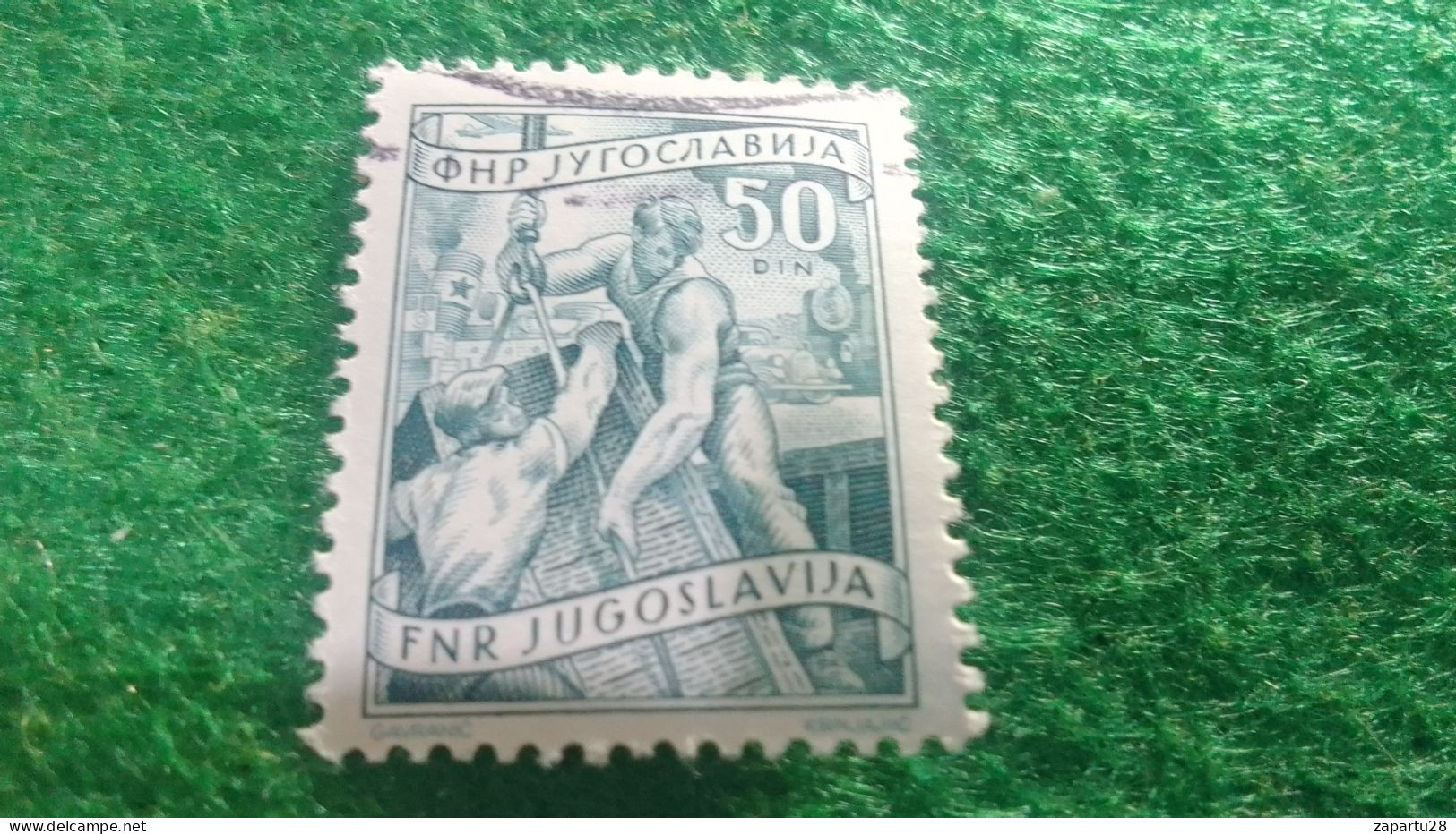 YOGUSLAVYA-    1950-1960  50  DİN.    USED - Gebruikt