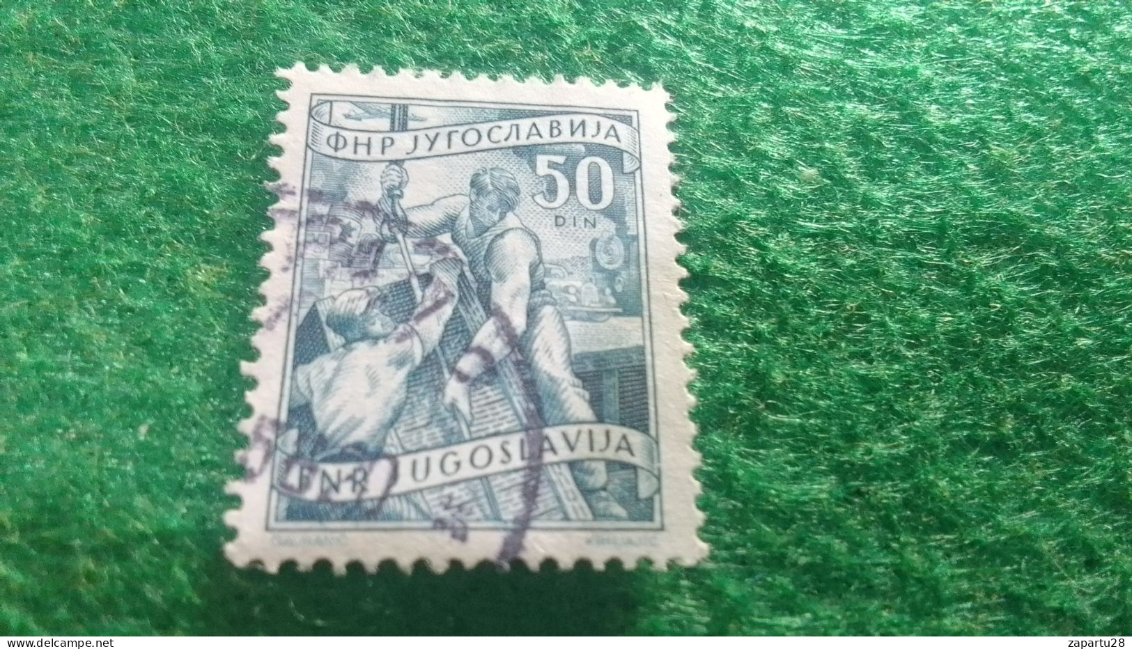 YOGUSLAVYA-    1950-1960  50  DİN.    USED - Gebraucht