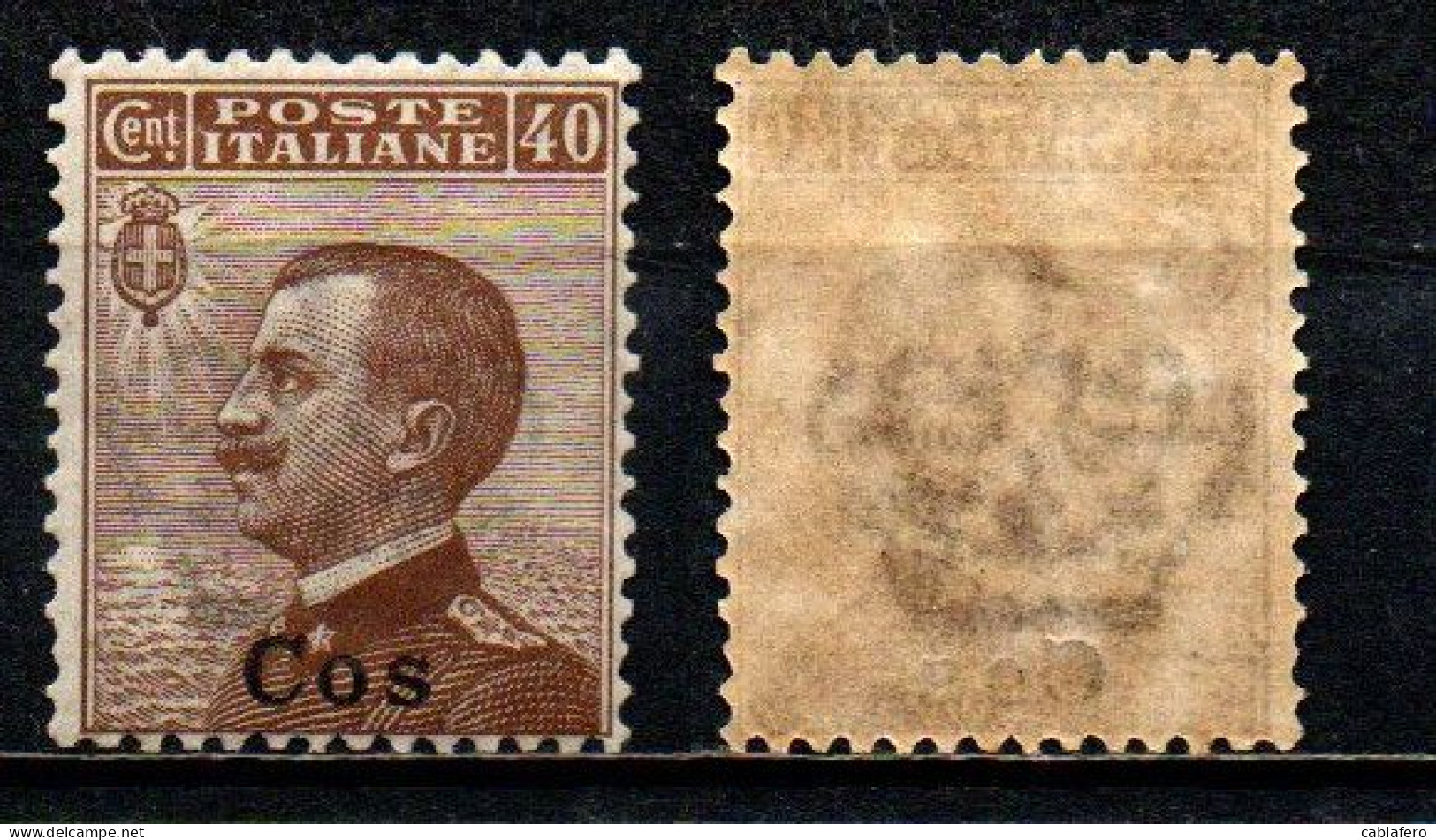 COLONIE ITALIANE - COO - 1912 - VITTORIO EMANUELE III - 40 C. - MICHETTI - MNH - Egée (Coo)