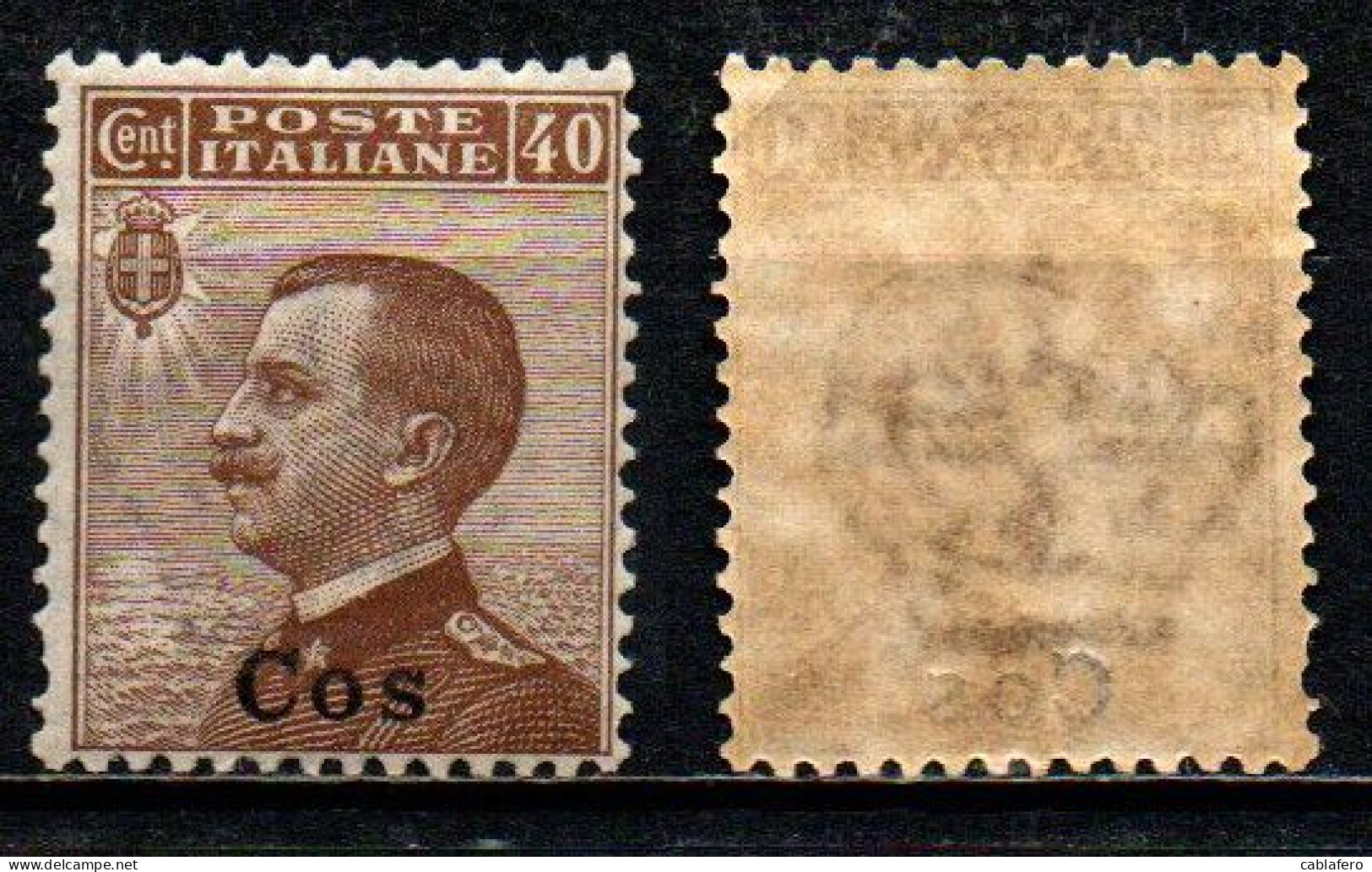 COLONIE ITALIANE - COO - 1912 - VITTORIO EMANUELE III - 40 C. - MICHETTI - MNH - Ägäis (Coo)