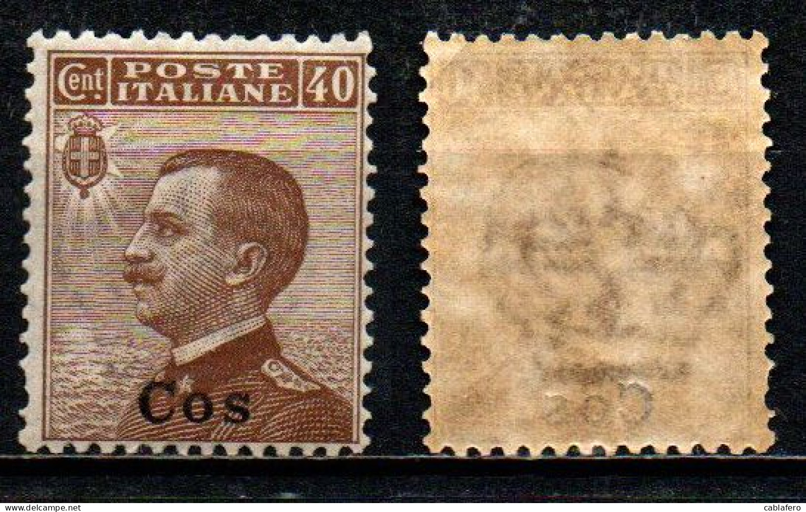 COLONIE ITALIANE - COO - 1912 - VITTORIO EMANUELE III - 40 C. - MICHETTI - MNH - Egée (Coo)