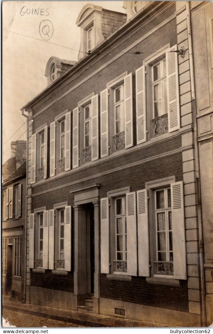 CPA  - SELECTION - GUINES  -  CARTE PHOTO  -  Rue Du Temple - Guines