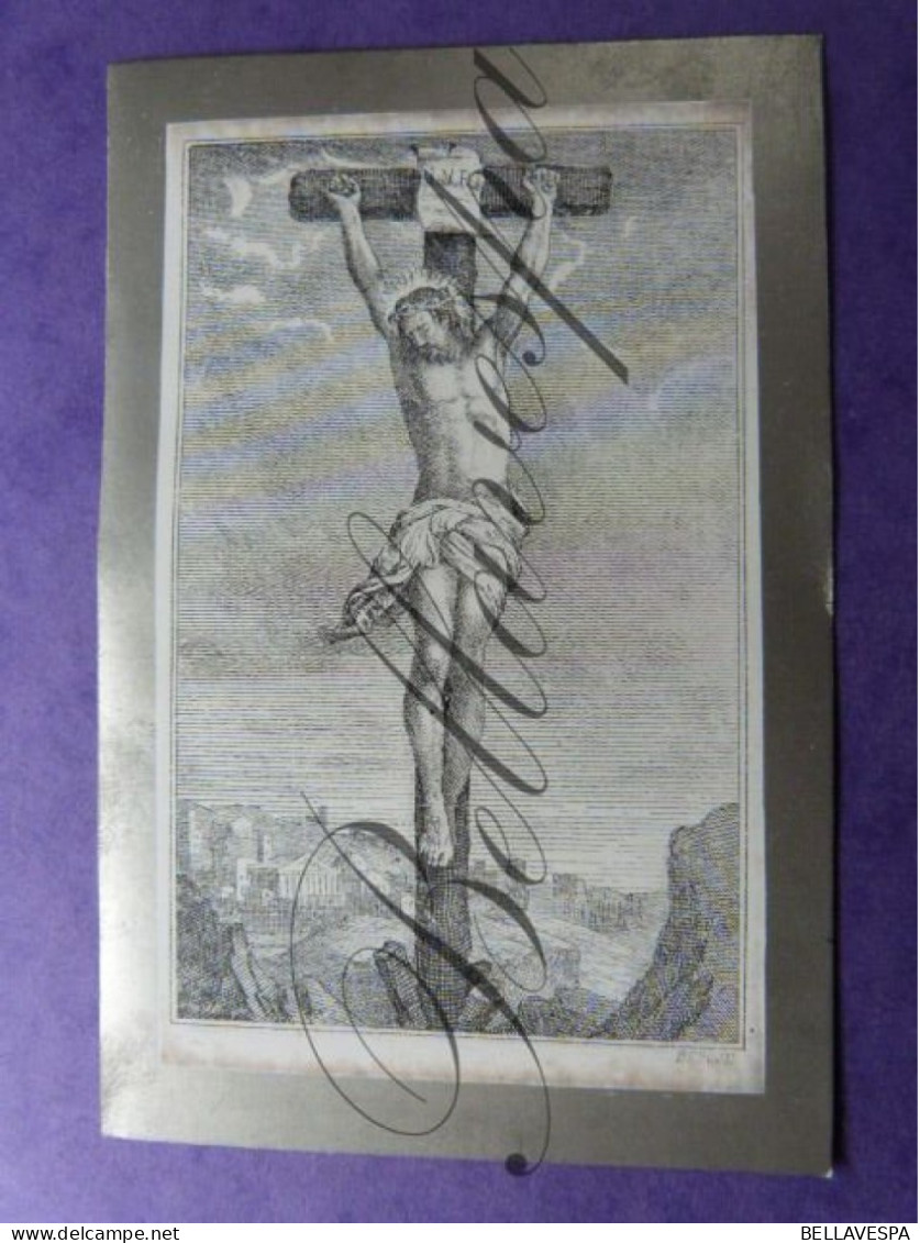 Alphonse Jean  MOONS  Antwerpen Op 29 Jaar Te 1871 Porceleinpapier - Images Religieuses