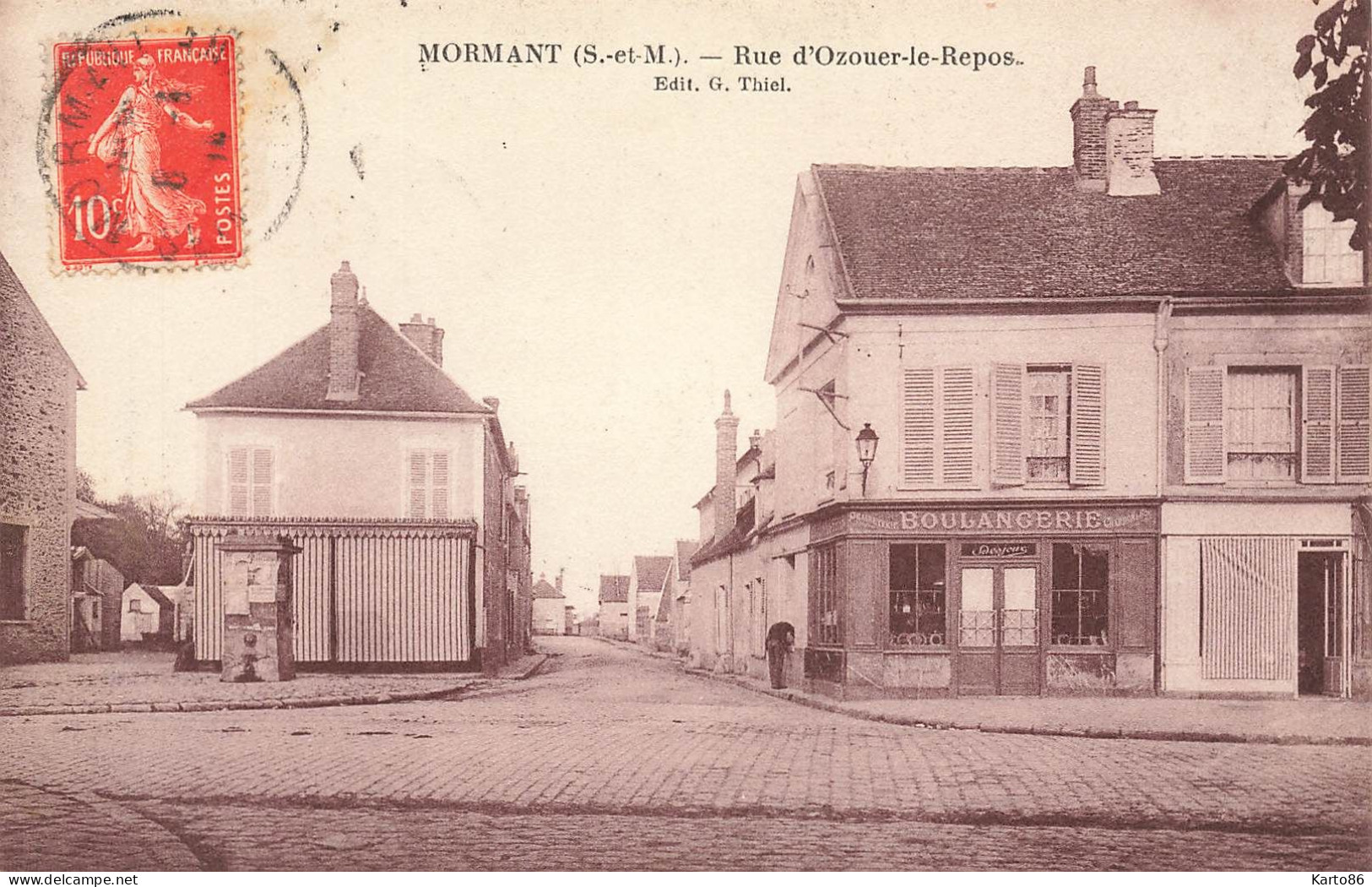 Mormant * Rue D'ozouer Le Repos * Boulangerie DESJEUX - Mormant