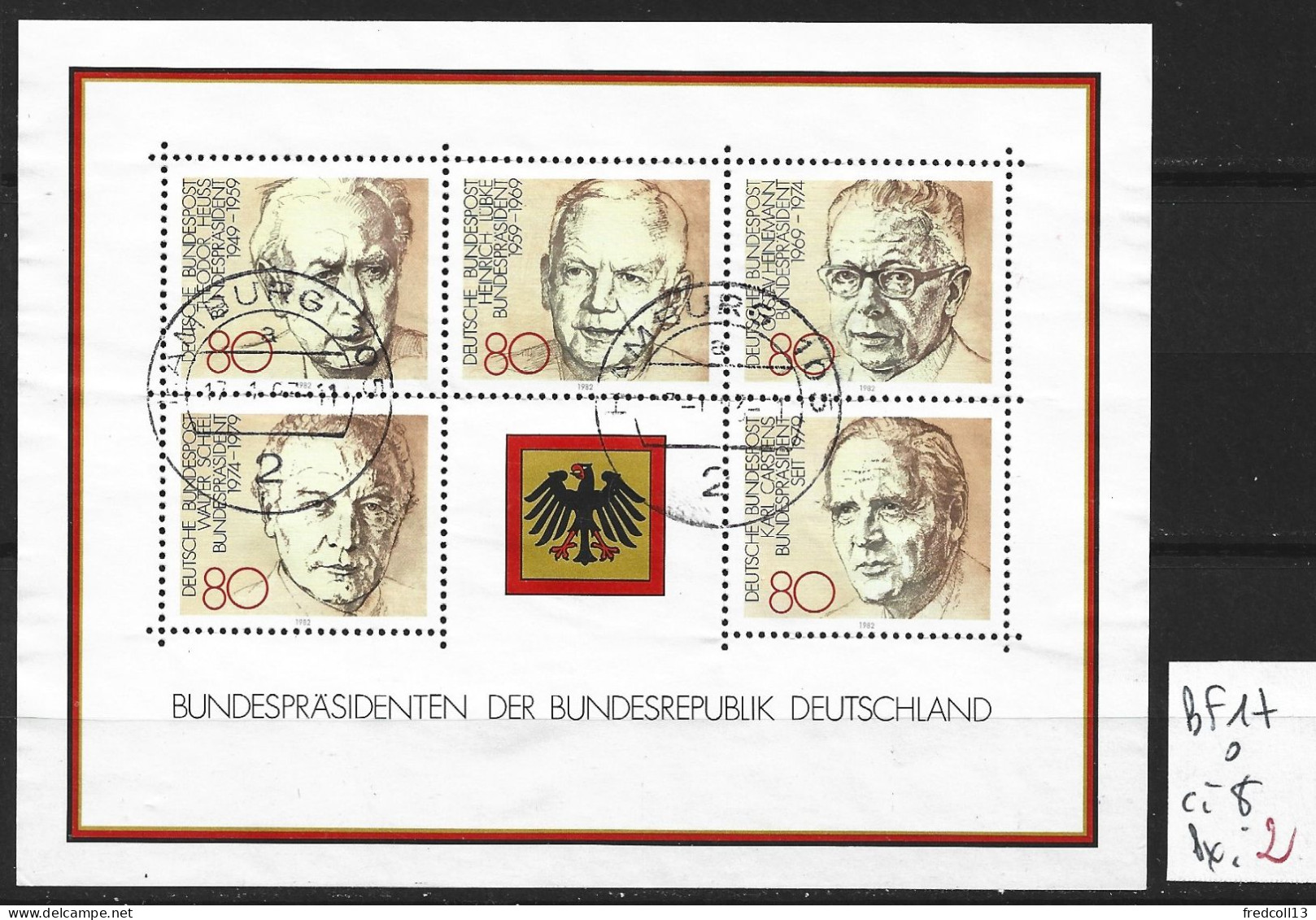 ALLEMAGNE FEDERALE BF 17 Oblitéré  Côte 8 € - 1981-1990