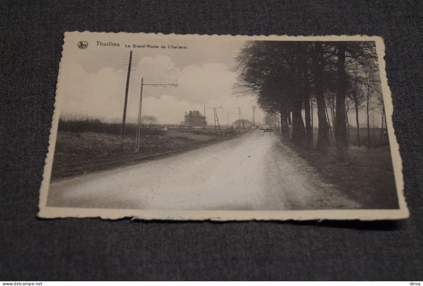 Thuillies ,la Grand Route De Charleroi, Belle Ancienne Carte Postale,pour Collection - Thuin