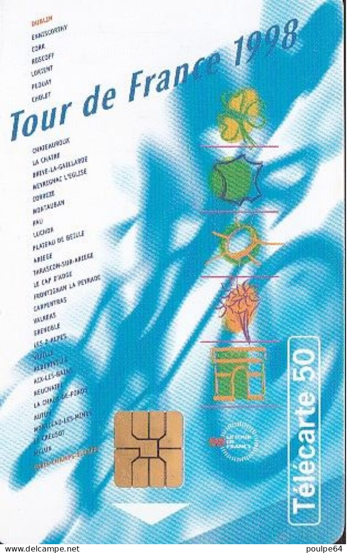 F895A 06/1998 - TOUR DE FRANCE 98 - 50 SO3 T2G - (verso : N° Impacts Deux Lignes - 2ème Ligne Vers La Droite) - 1998