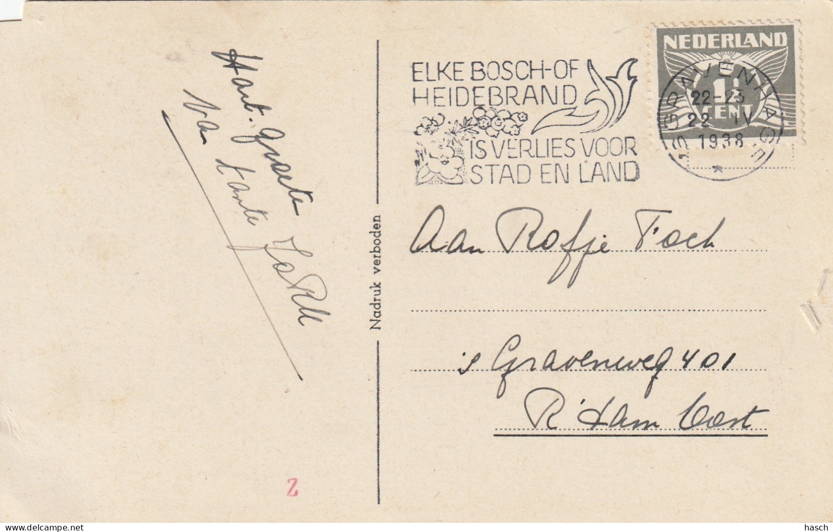 4917 98 Zie Eens, Hoe Die Kleine Man.... 1938.  (Zie Rechtsonder)  - Cartes Humoristiques