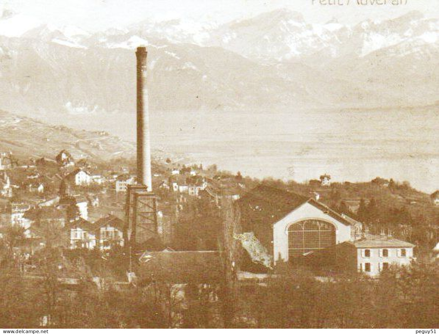 Lausanne. Chailly/Rovéréaz. Panorama Avec Le Temple (1898-Arch. Alfred Heydel) Et Le Château Alfred Fallot (1899). 1923 - Lausanne