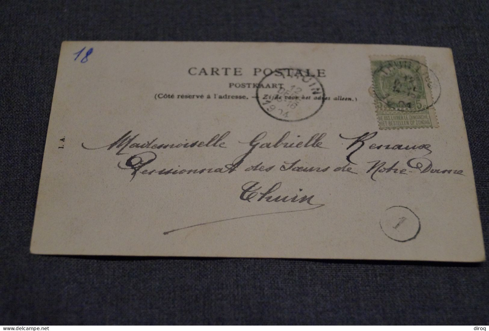 Thuillies , La Place 1904, Belle Ancienne Carte Postale,pour Collection - Thuin
