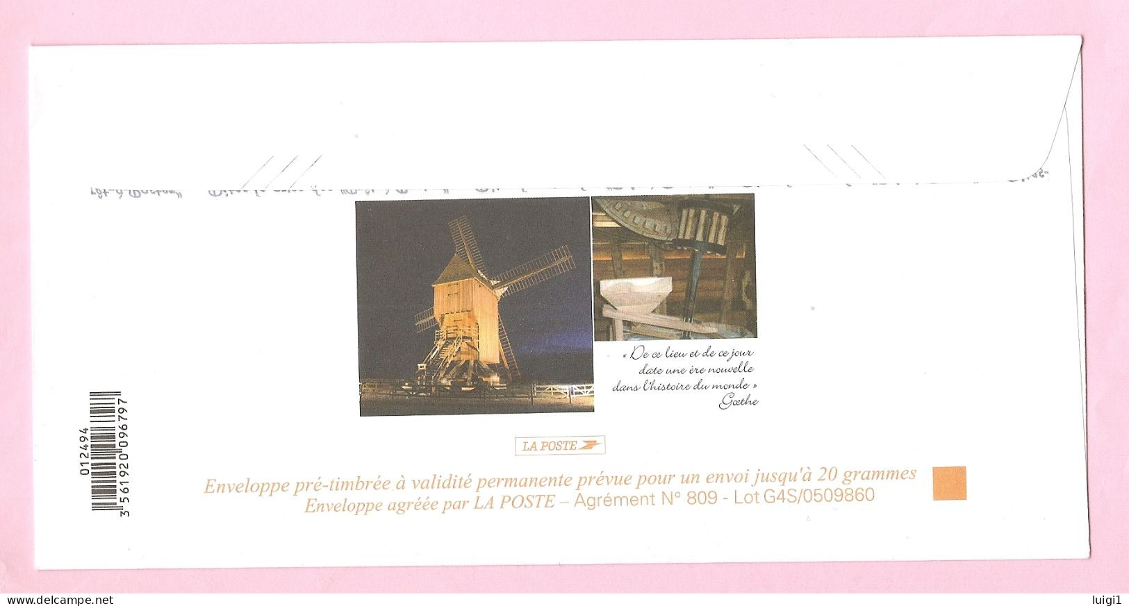 FRANCE 1989. PAP Illustré Y&T N°2595 - " Maréchal Kellermann " Et  Moulin De Valmy - Neuf. TB. - Prêts-à-poster:Stamped On Demand & Semi-official Overprinting (1995-...)