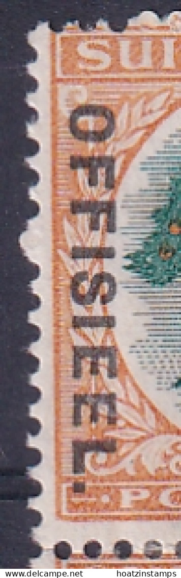 South Africa: 1930/47   Official - Orange Tree   SG O16b    6d   [Wmk Inverted][dot After 'Offisieel']   MH Block Of 4 - Dienstmarken