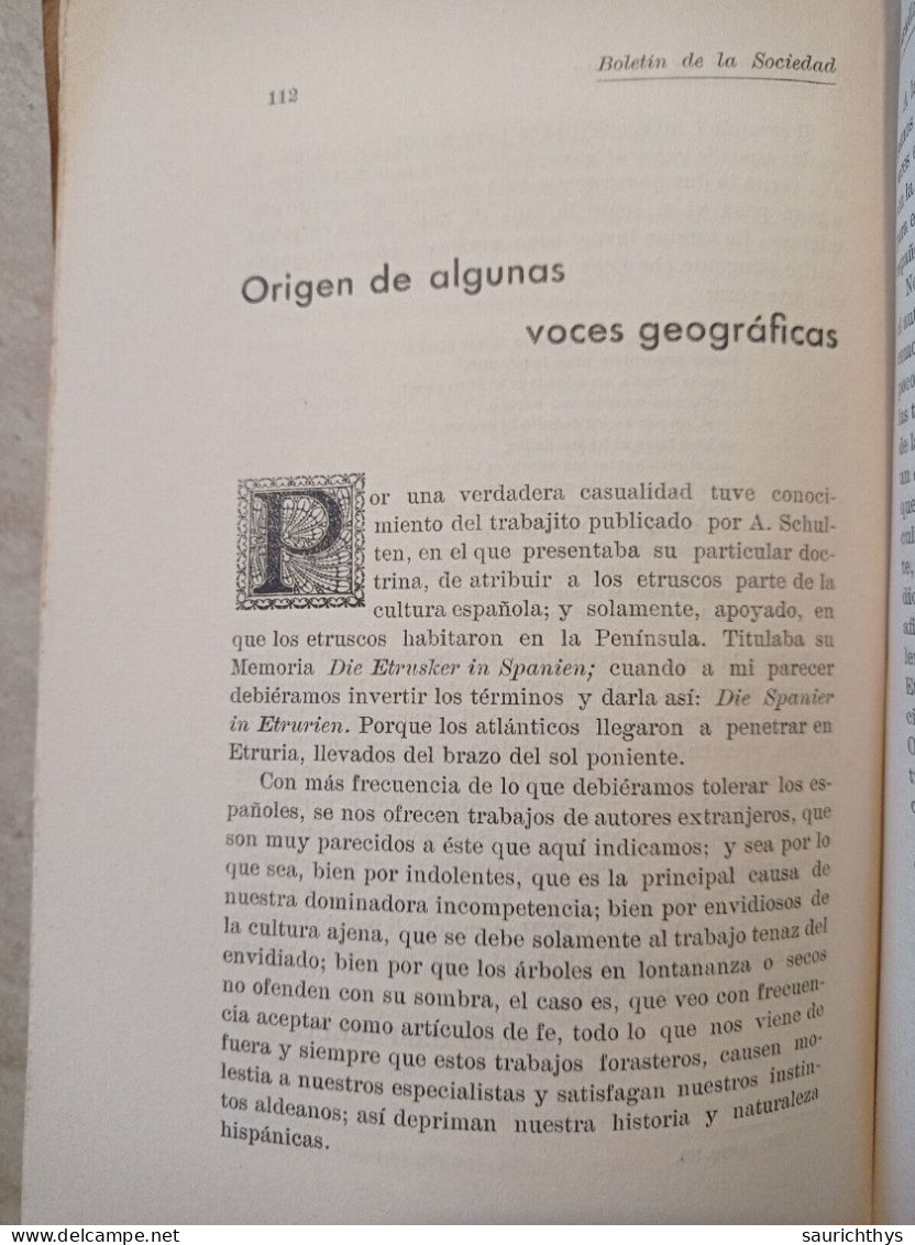 Boletin De La Sociedad Castellonense De Cultura Castellon 1935 Historia Del Dret Valencià La Rambla De La Vluda - Cultural