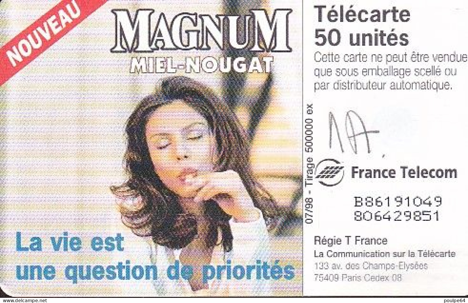 F899 07/1998 - MAGNUM - ALLO - 50 GEM1A - 1998