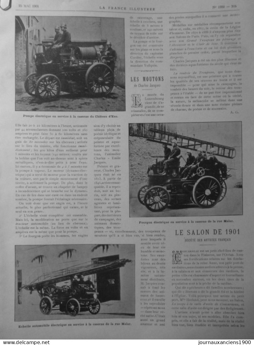 1904 1905 VOITURE ELECTRIQUE KRIEGER COTTEREAU CLEMENT 14 JOURNAUX ANCIENS - Sin Clasificación