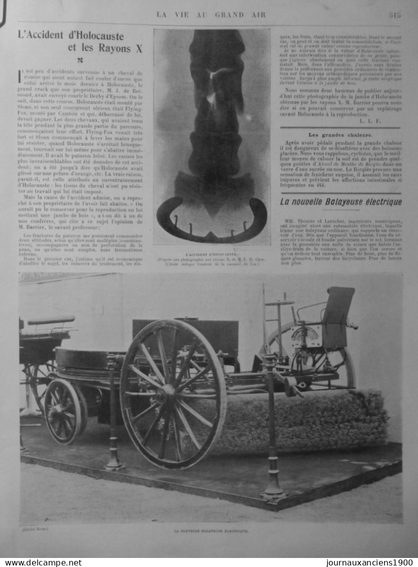1904 1905 VOITURE ELECTRIQUE KRIEGER COTTEREAU CLEMENT 14 JOURNAUX ANCIENS
