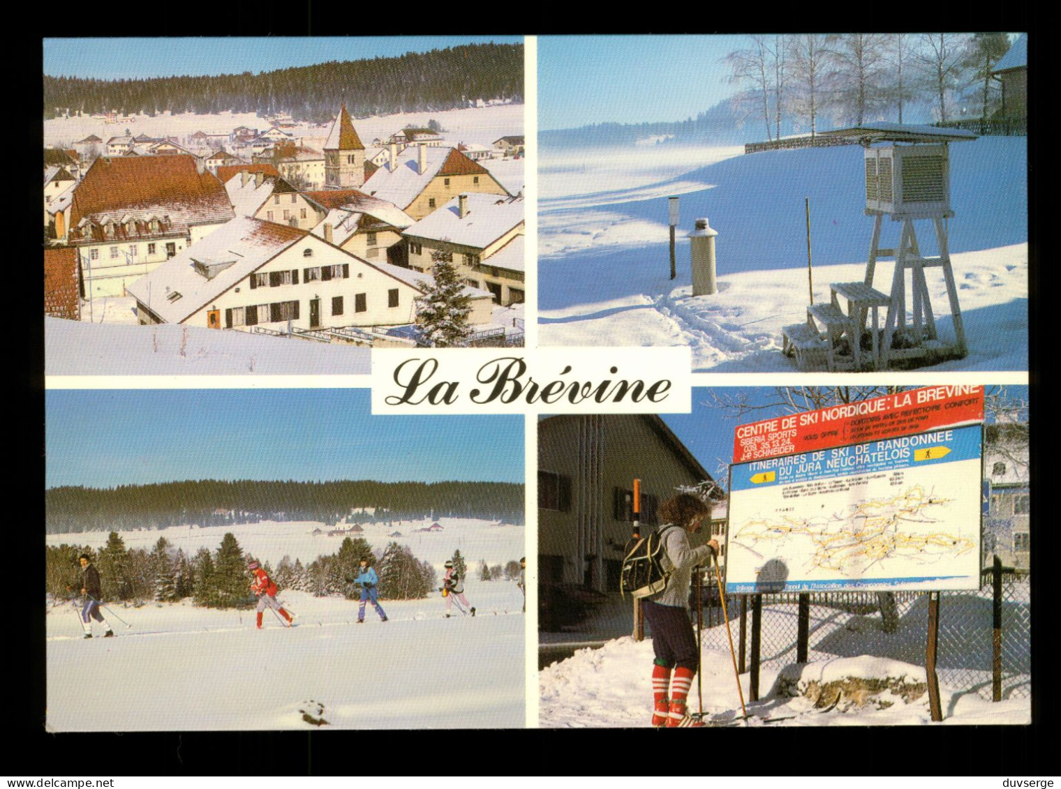 Suisse NE Neuchatel La Brevine Carte Postale Multivues - La Brévine