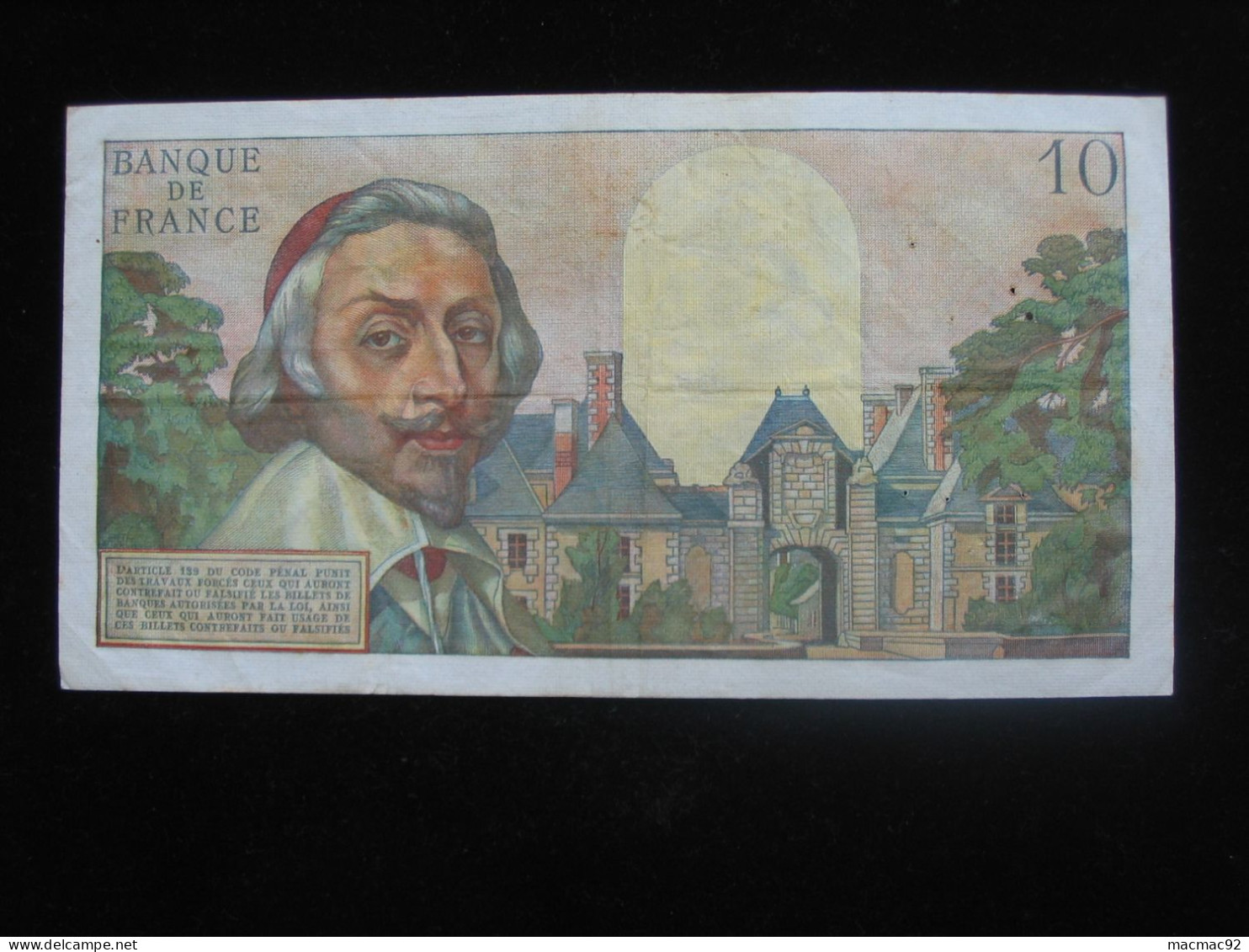 10 Dix Nouveaux Francs RICHELIEU 5-3-1959     **** EN ACHAT IMMEDIAT **** - 10 NF 1959-1963 ''Richelieu''