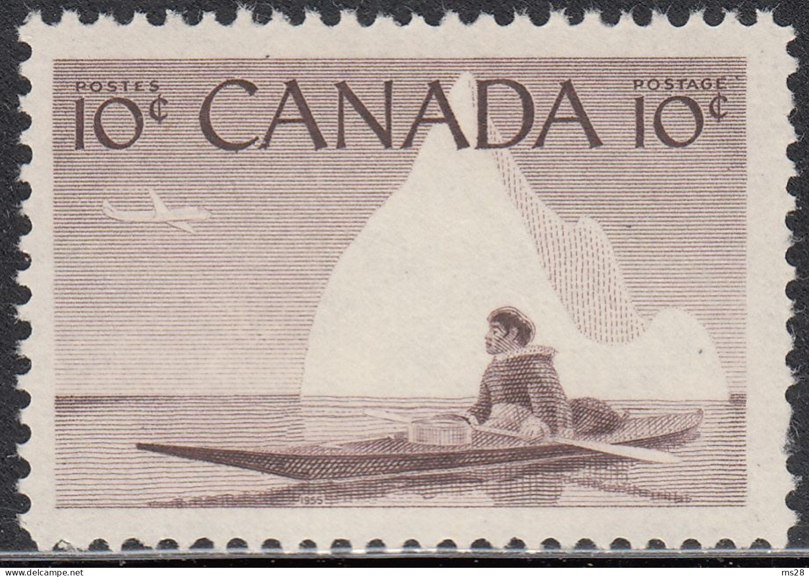 Canada Scott # 351 MNH Inuk & Kayak - Ungebraucht