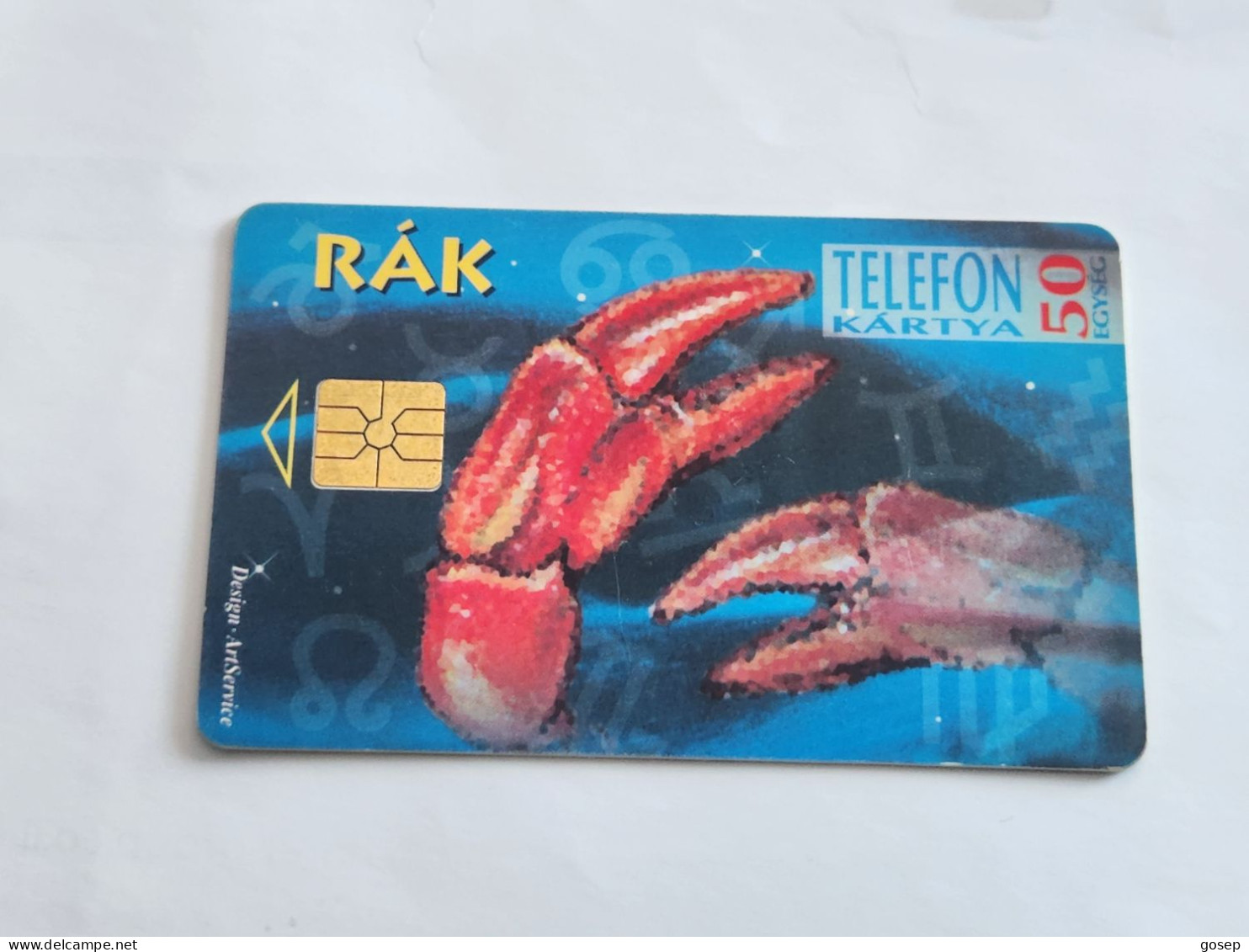 HUNGARY-(HU-P-1995-21B)-HOROSKOP-RAK-(133)(50units)(GEM0164CB92)(tirage-200.000)-USED CARD+1card Prepiad Free - Ungarn