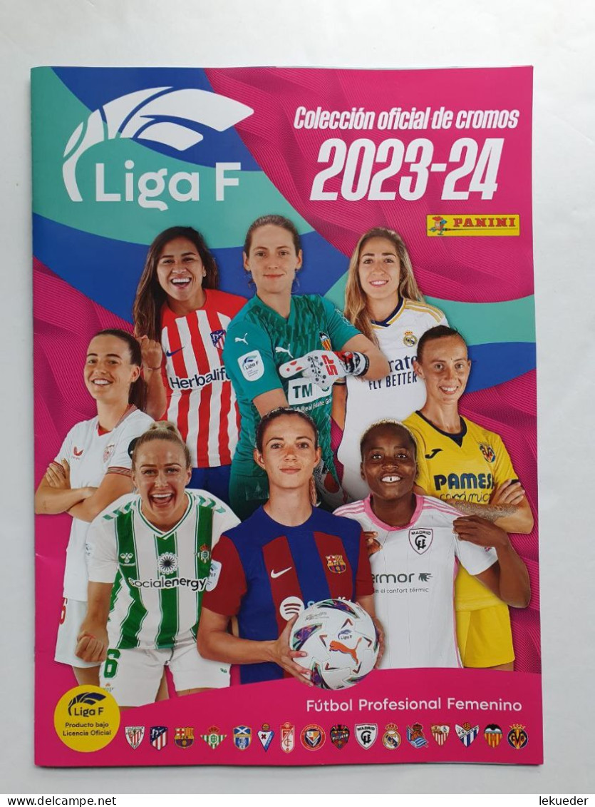 ALBUM Oficial stickers de PANINI Liga F 2023-24 WOMEN'S SPAIN