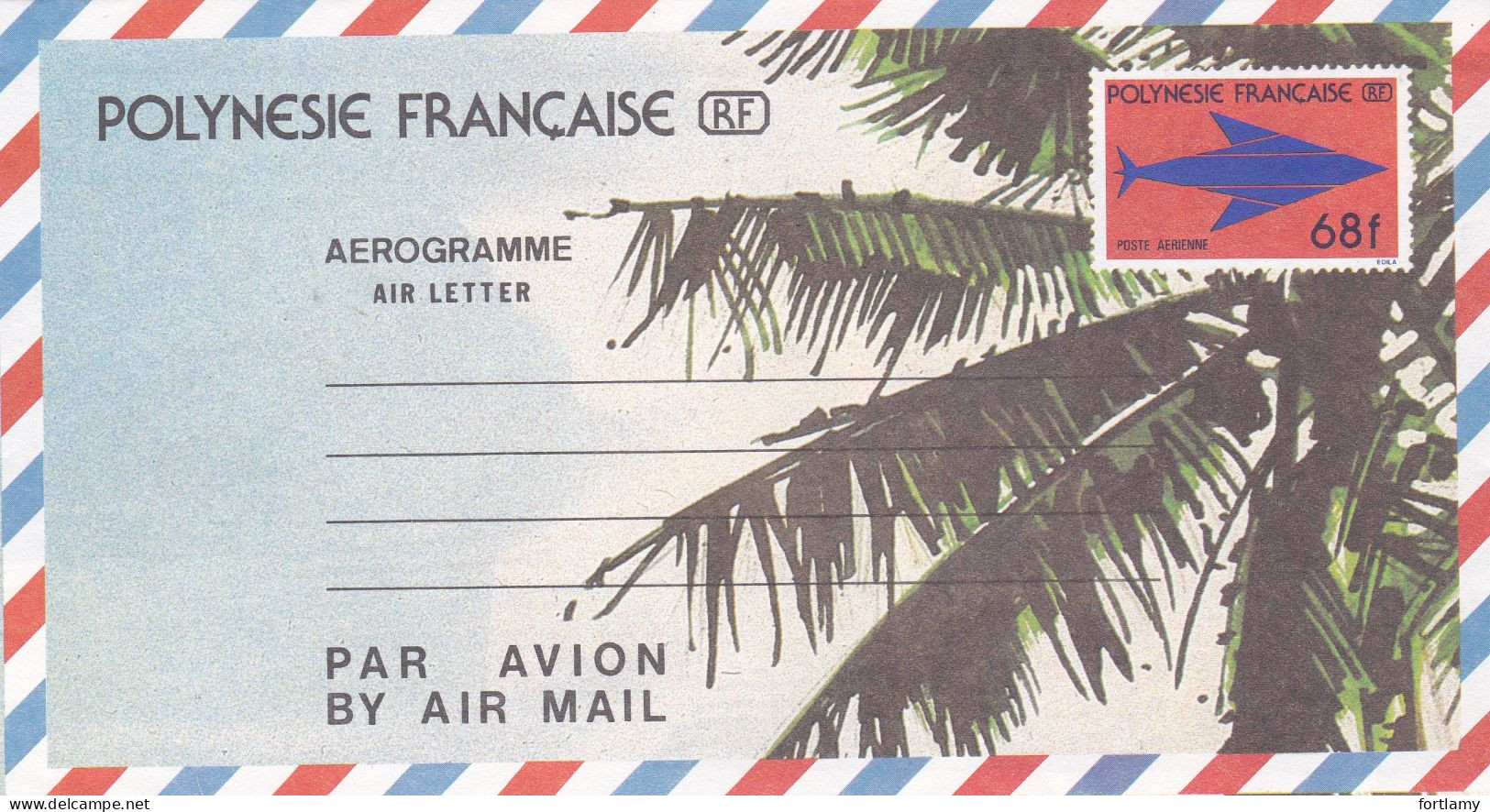 LOT 2135 POLYNESIE FRANÇAISE  AEROGRAMME N° 4 - 7 - 9 - Aérogrammes