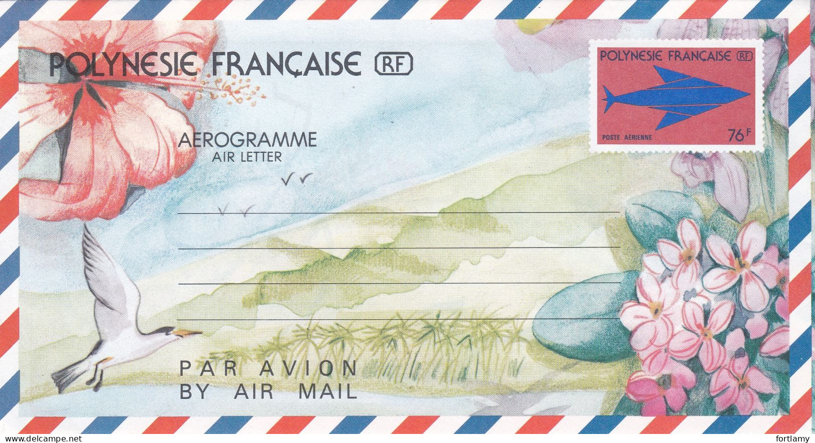 LOT 2135 POLYNESIE FRANÇAISE  AEROGRAMME N° 4 - 7 - 9 - Aérogrammes