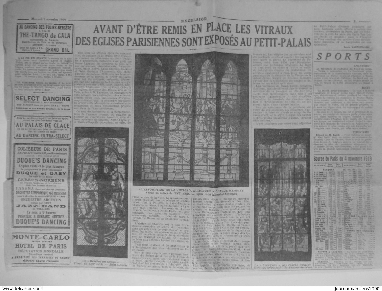 1860 EGLISE CATHEDRALE SAINT ETIENNE DU MONT SAINTE GENEVIEVE 4 JOURNAUX ANCIENS - Ohne Zuordnung