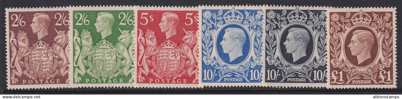 Great Britain, Scott 249-251A, 275 (SG 476-478c), MLH (275 MNH) - Ungebraucht