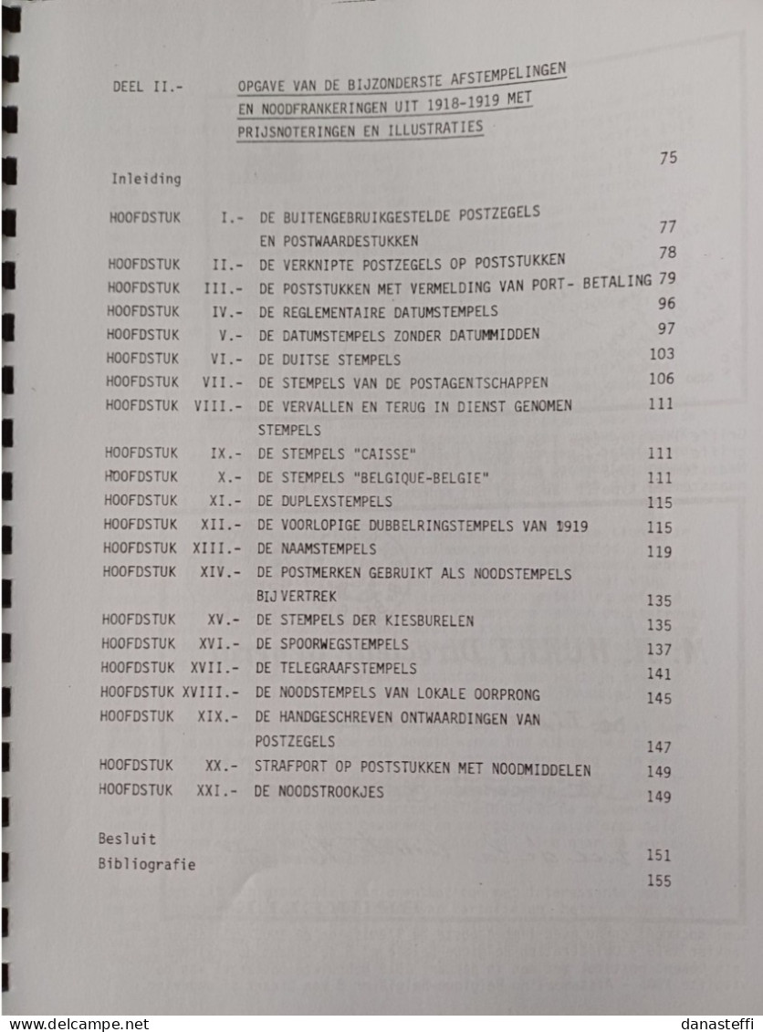 DE BELGISCHE AFSTEMPELINGEN VAN 1918 - 1919 - Oblitérations