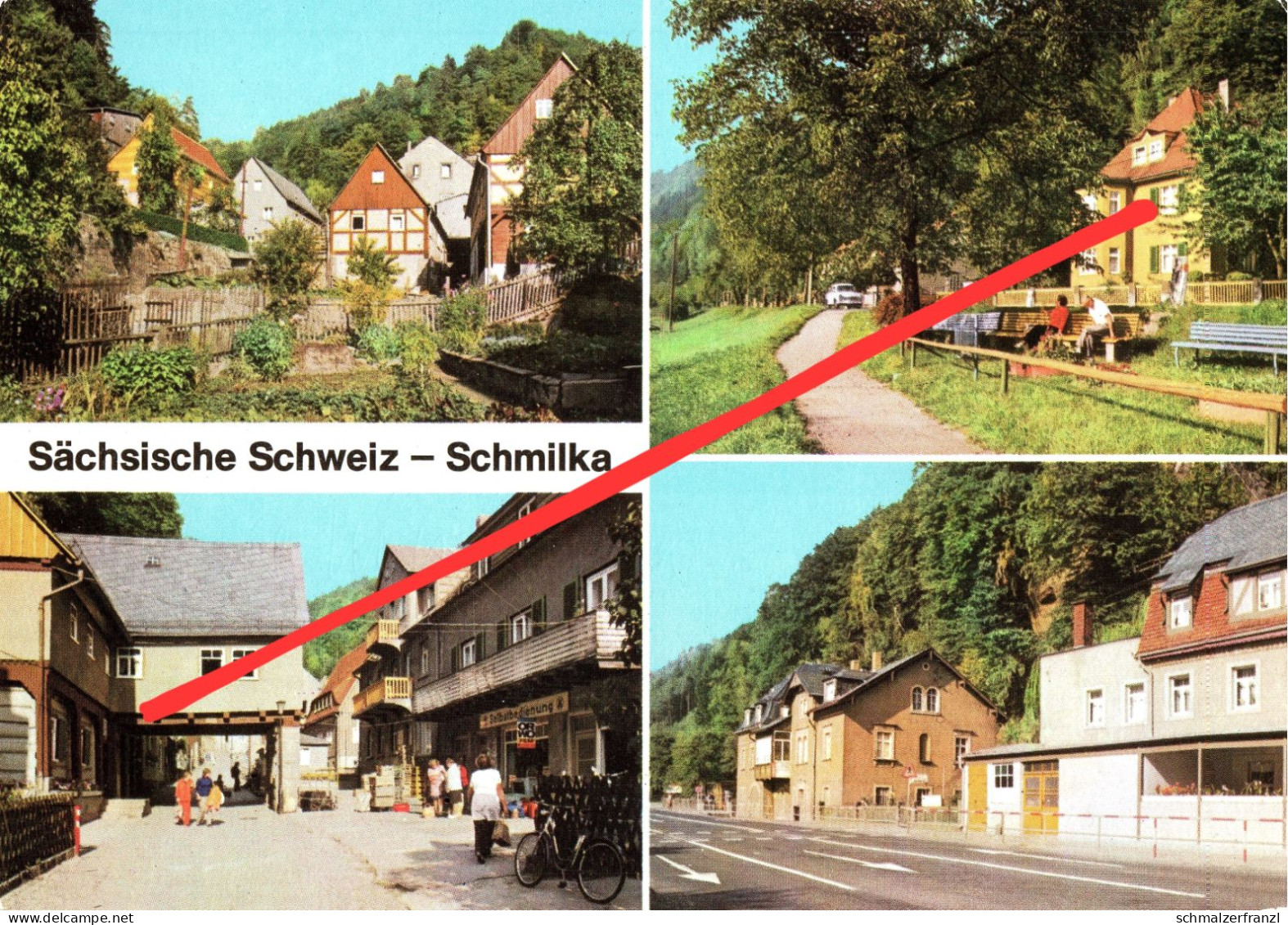 AK Schmilka Gasthof Laden A Bad Schandau Postelwitz Krippen Schöna Pirna Herrnskretschen Hrensko Sächsische Schweiz DDR - Schmilka