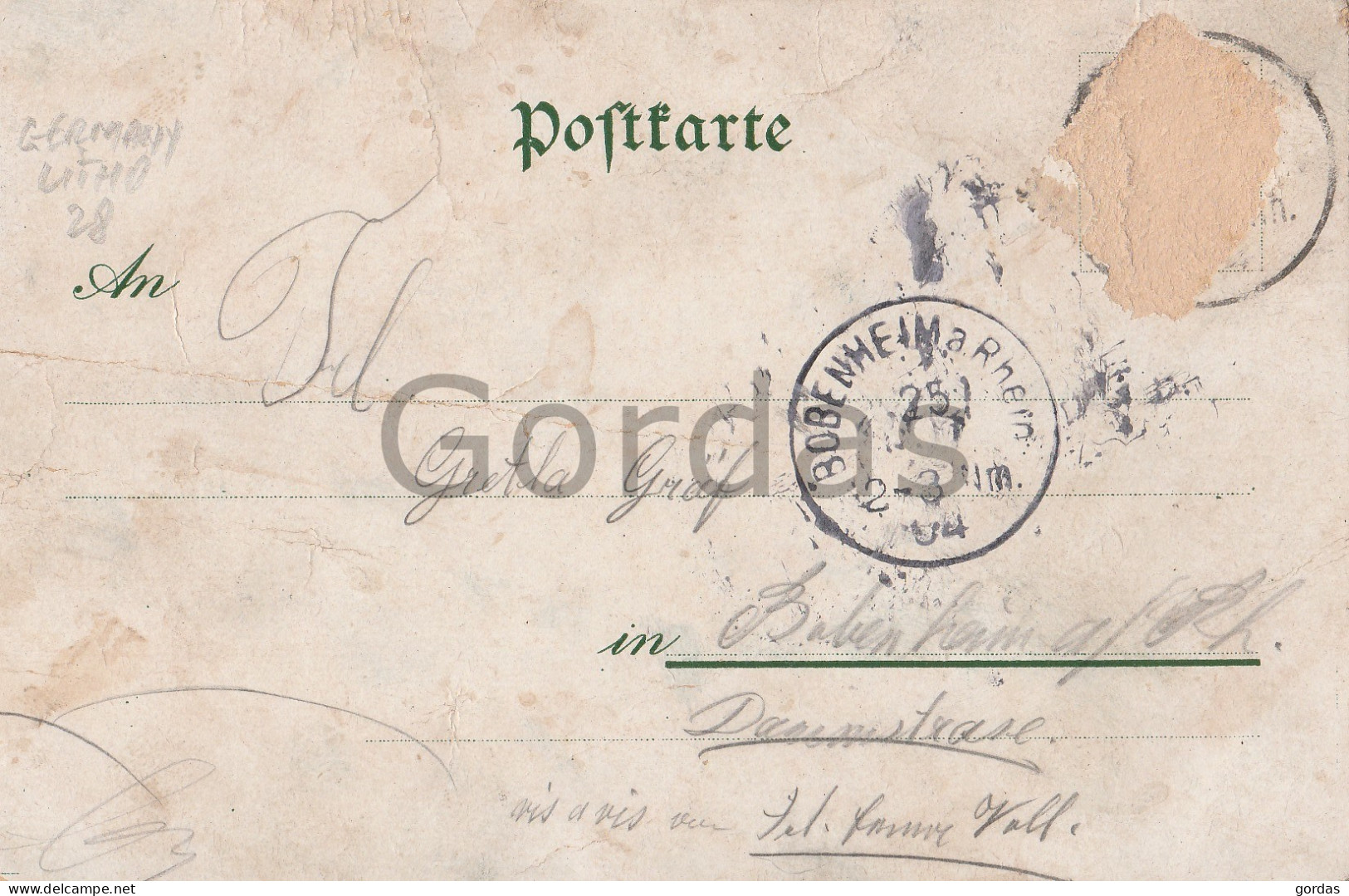 Germany - Gruss Aus Freinsheim - Litho - Damaged - Freinsheim