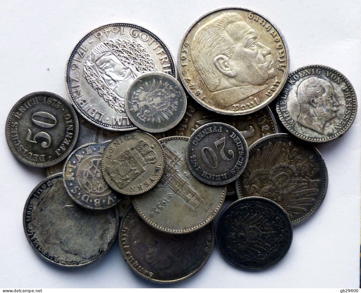 Lot 15 Monnaies Argent Allemagne (9277-16) - Verzamelingen