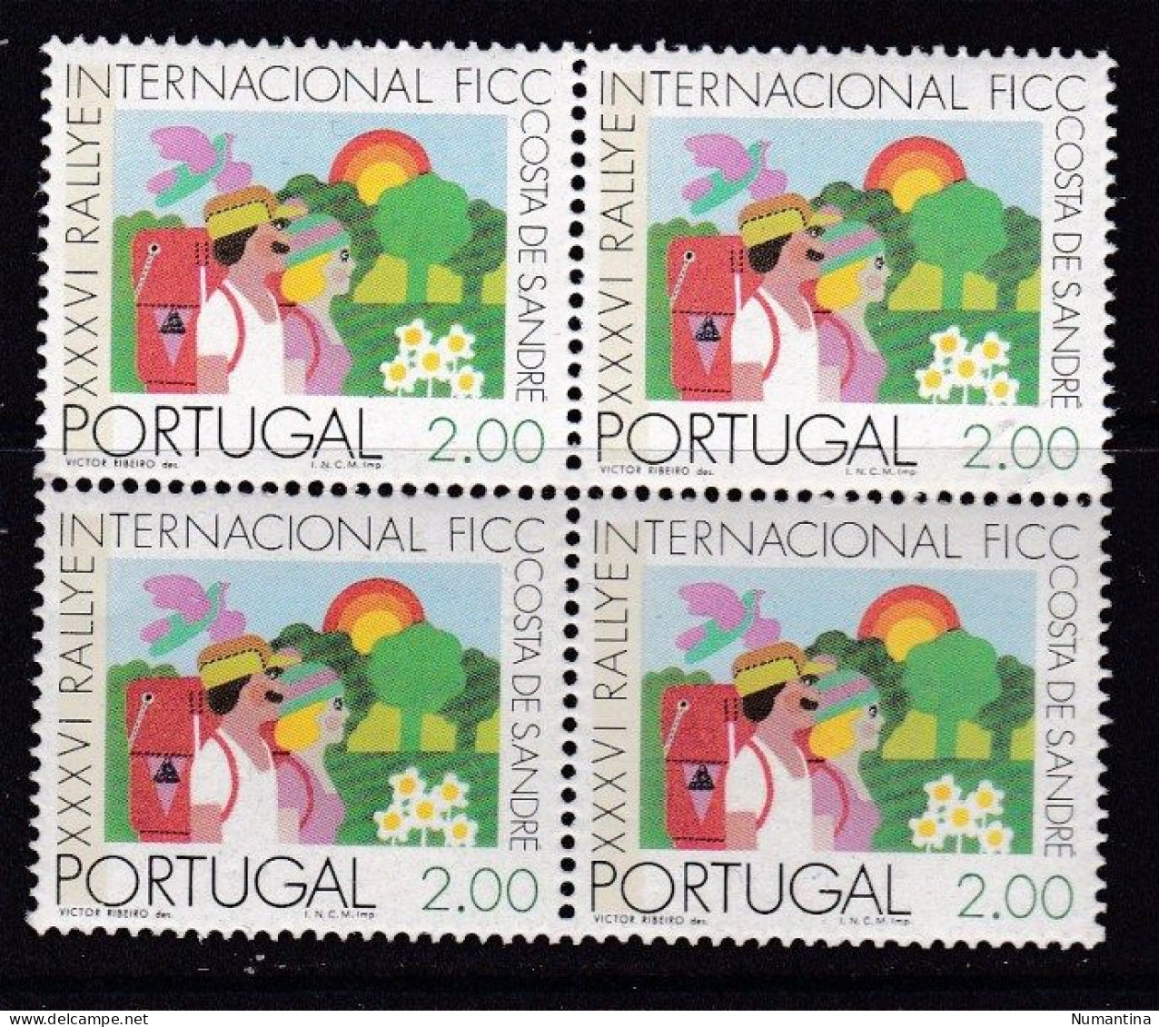 1975 Portugal - Yvert 1265a - B4 - Fosforo - MNH - Valor 32 € - Nuevos