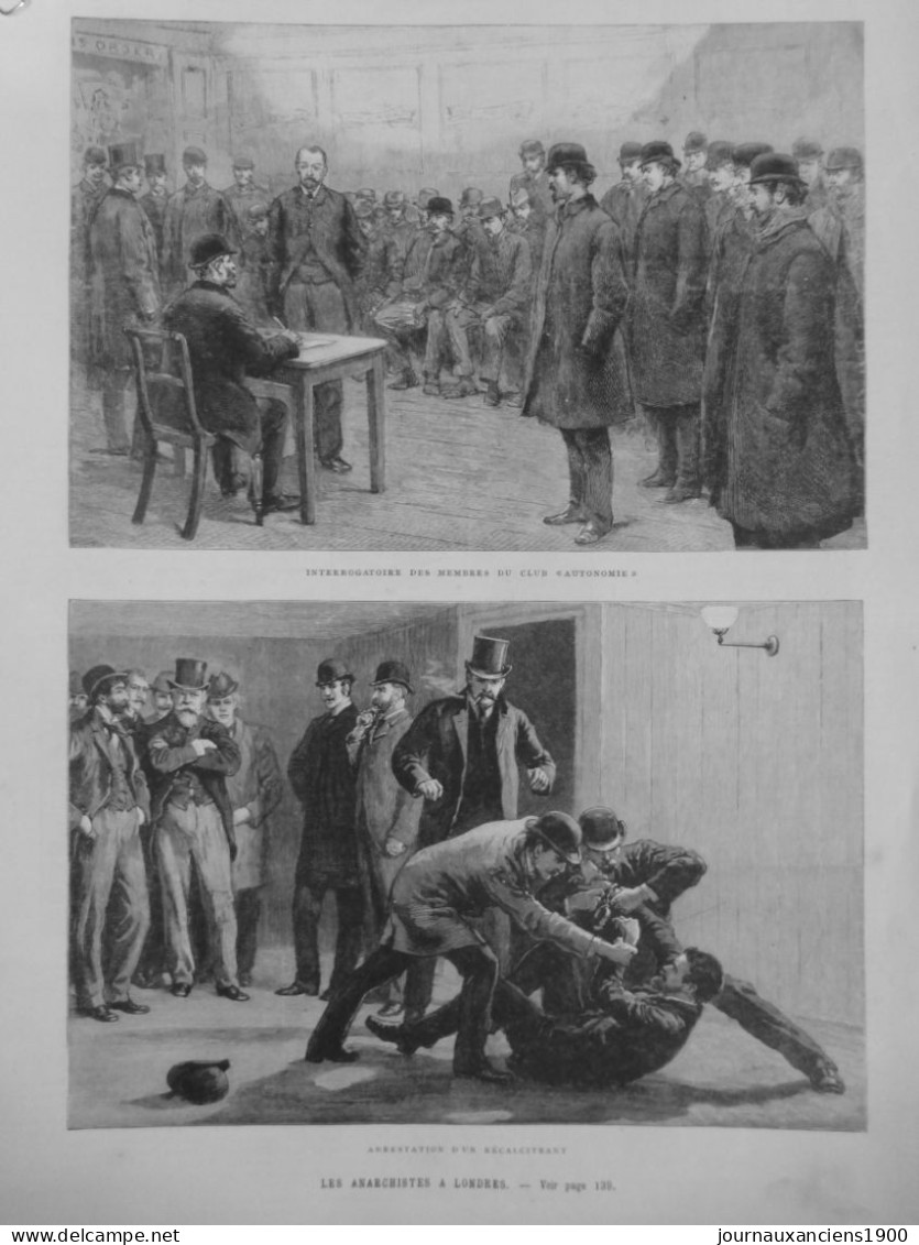 1894 ANARCHISTE LONDRES BOURDIN EMEUTES 6 JOURNAUX ANCIENS - Zonder Classificatie