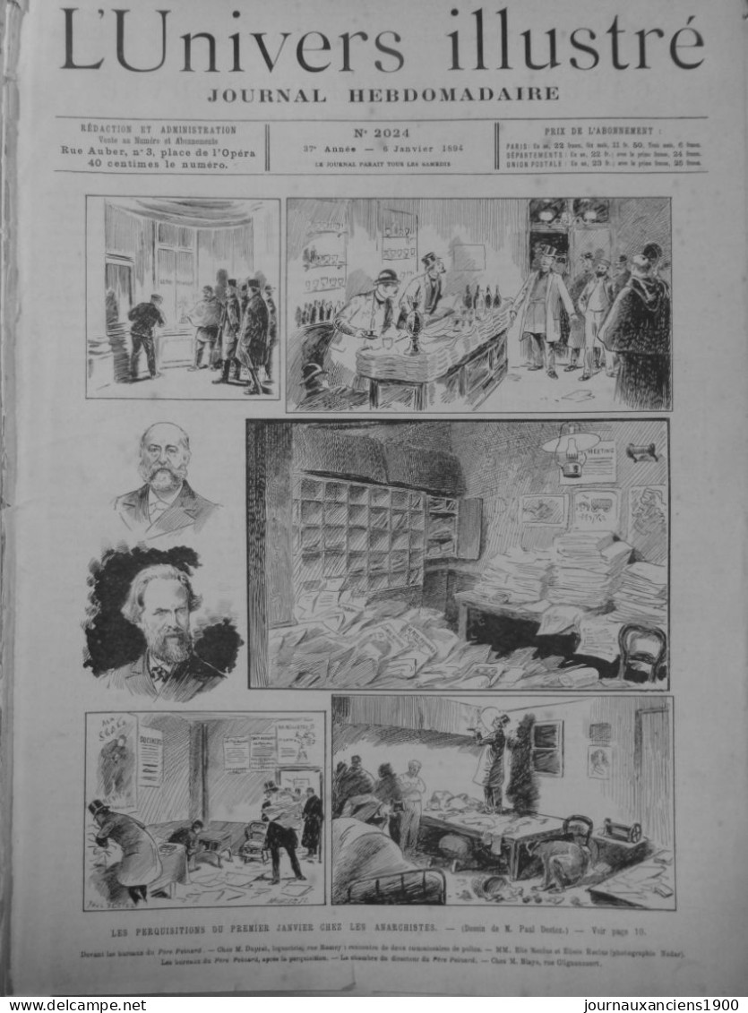 1893 1906 ANARCHISTE BOMBES LABORATOIRE FABRICATION 10 JOURNAUX ANCIENS - Ohne Zuordnung