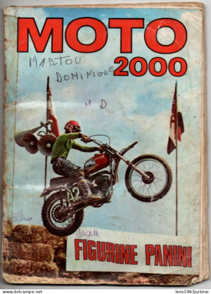 MOTO 2000  ,  Album Incomplet , Panini  , Trace De Papier  Collant , Trace De Bic , Voir Photo - Moto