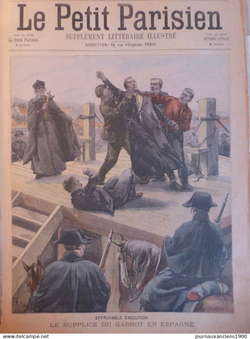 1879 1909 ANARCHISTE ESPAGNE ATTENTAT EXECUTION 5 JOURNAUX ANCIENS - Non Classés