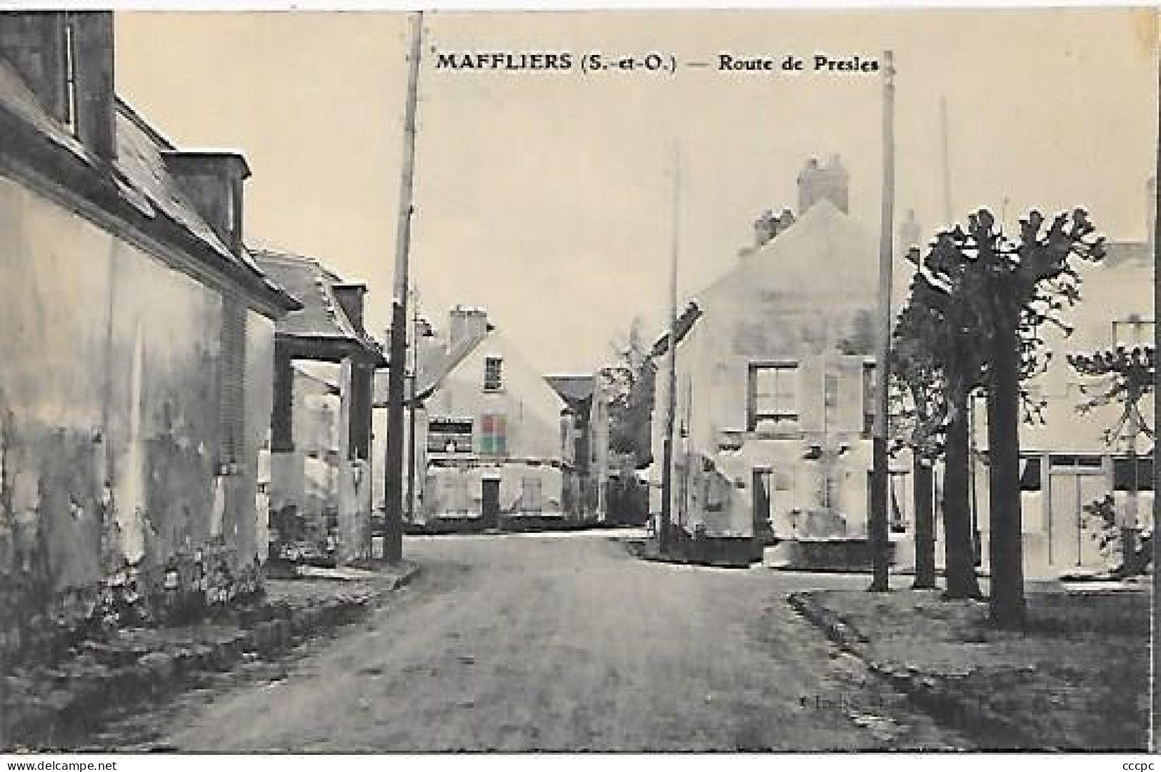 CPA Maffliers Route De Presles - Maffliers