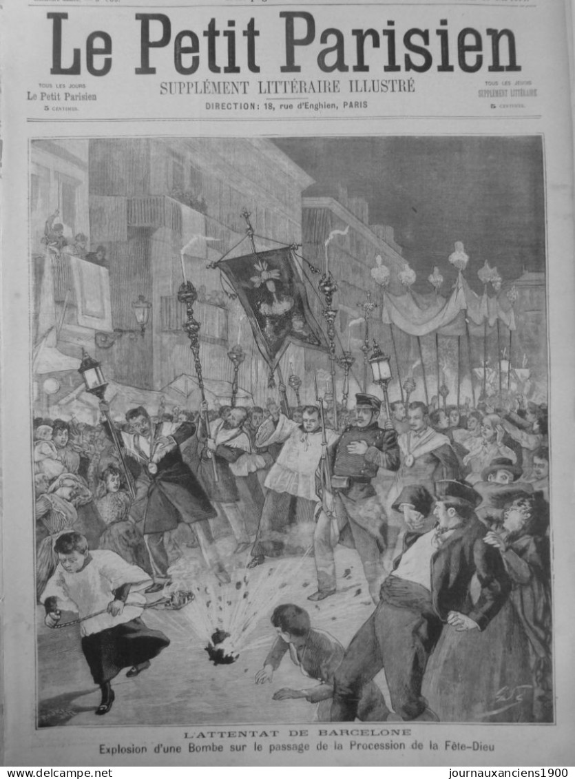 1879 1909 ANARCHISTE ESPAGNE ATTENTAT REVOLUTION 8 JOURNAUX ANCIENS - Sin Clasificación