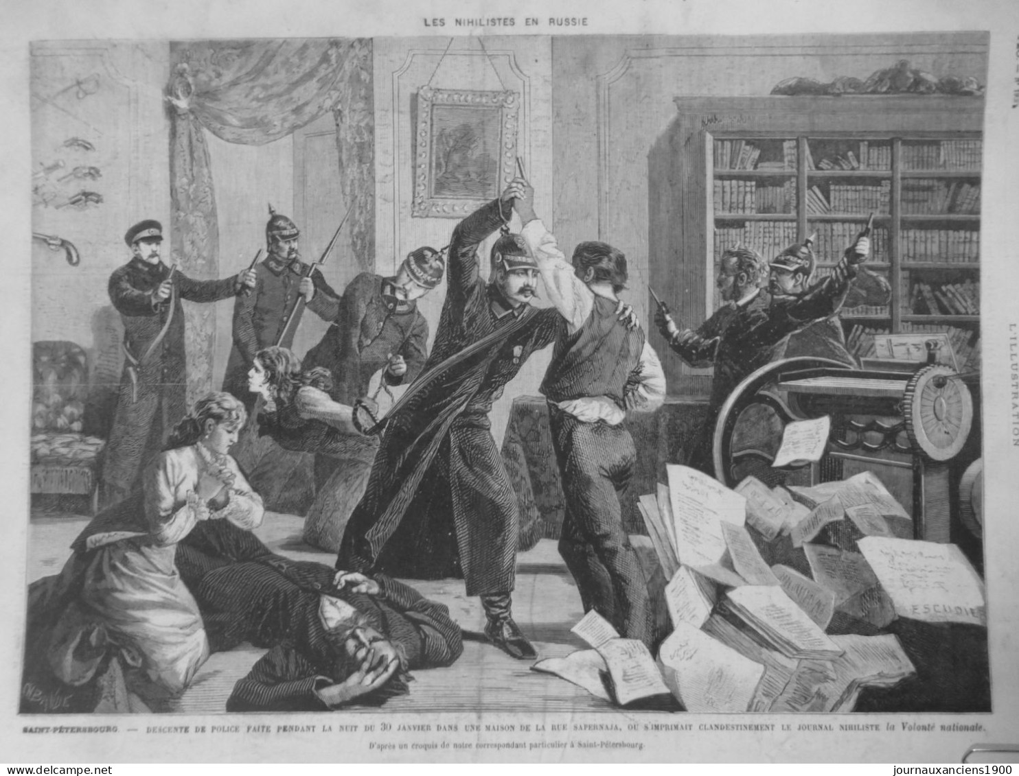 1879 1909 ANARCHISTE RUSSIE NIHILISTE ATTENTAT REVOLUTION 16 JOURNAUX ANCIENS