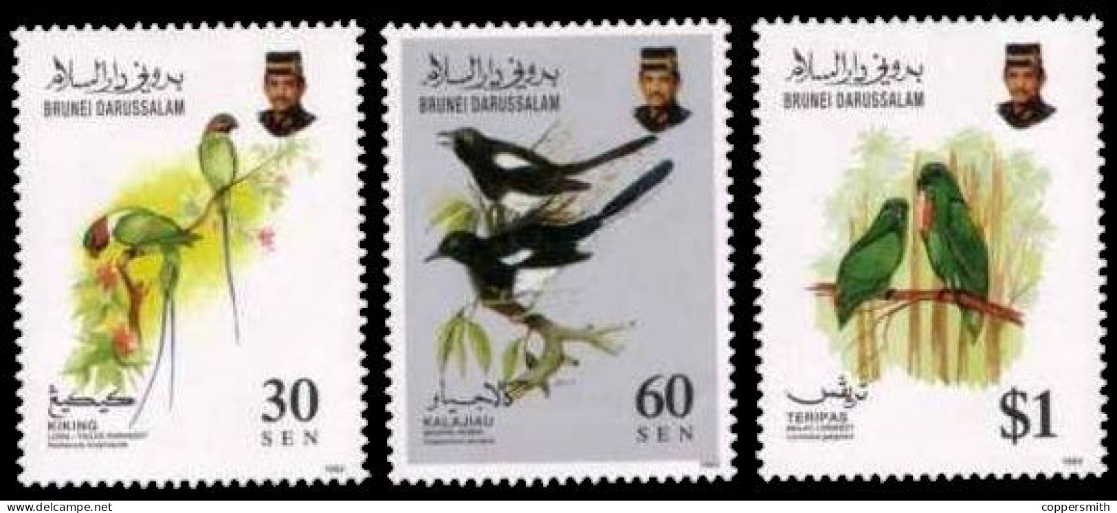 (006) Brunei / 1993 / Fauna / Animals / Birds / Oiseaux / Vögel  ** / Mnh  Michel 462-464 - Brunei (1984-...)