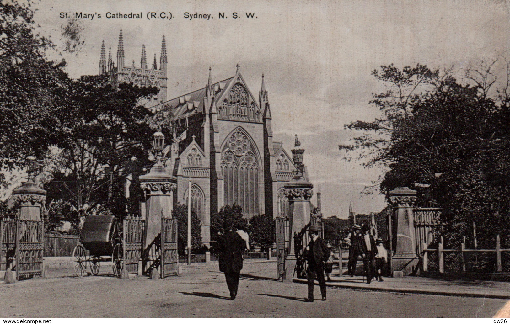 Australie (New South Wales) St Mary's Cathedral, Sydney (Cathédrale Sainte Marie) 1909 - Sydney