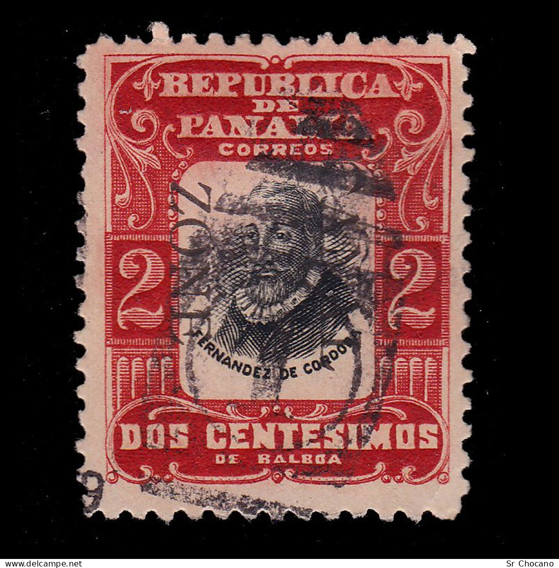 CANAL ZONE.1906.2c.SCOTT 23.USED.Overprint Reading Down - Canal Zone