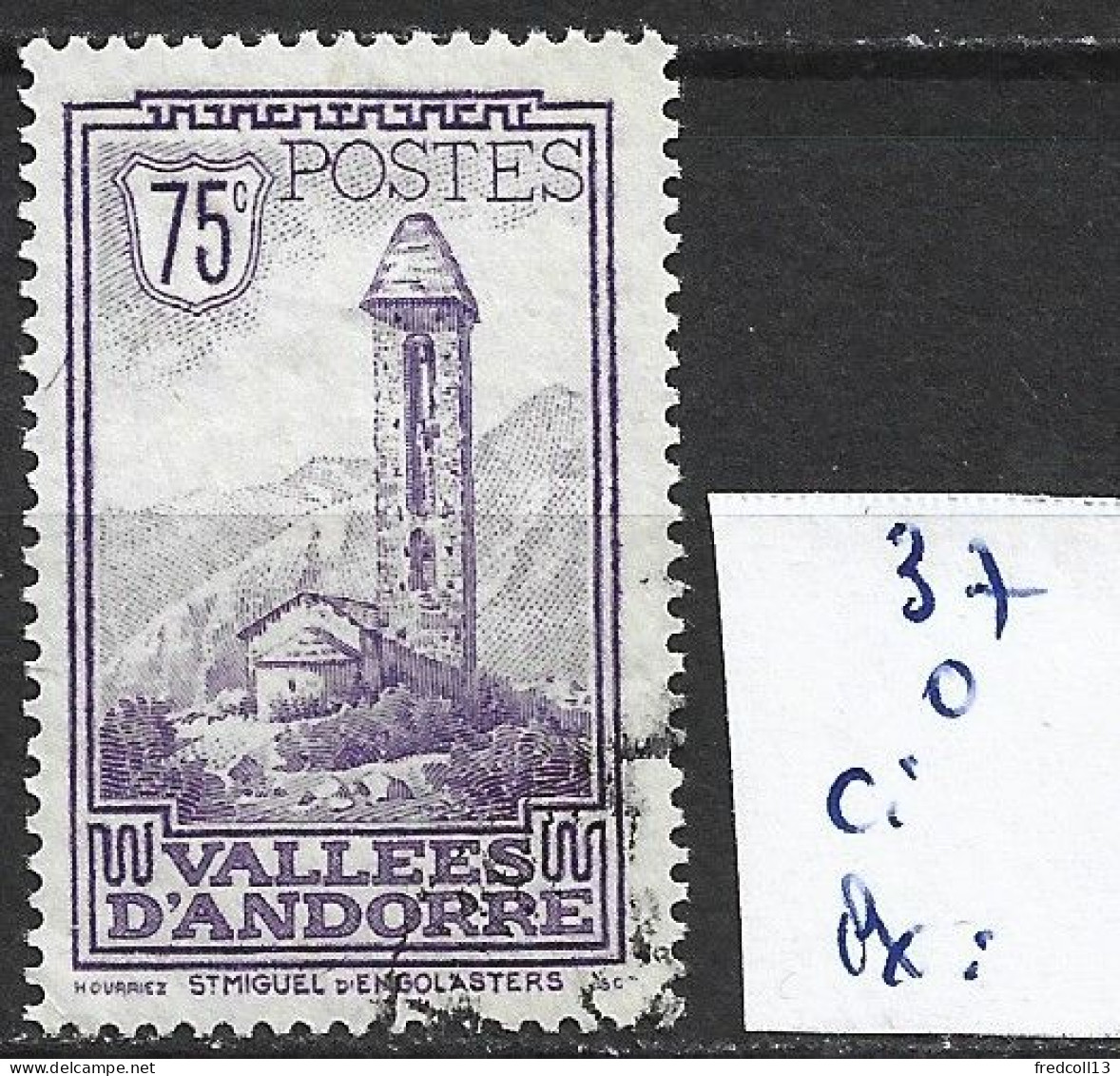 ANDORRE FRANCAIS 37 Oblitéré Côte 10 € - Used Stamps