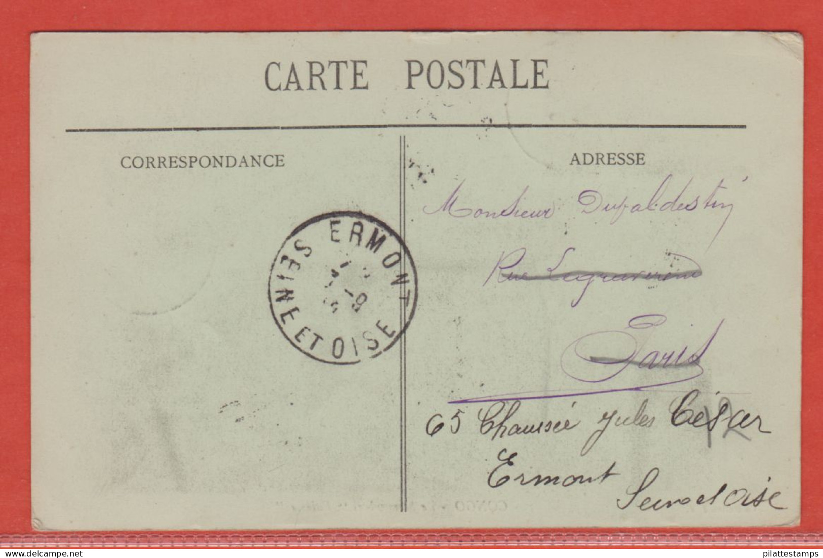 CONGO CARTE BATEAU A  AUBES DE 1912 DE FORT CRAMPEL POUR ERMONT FRANCE - Lettres & Documents