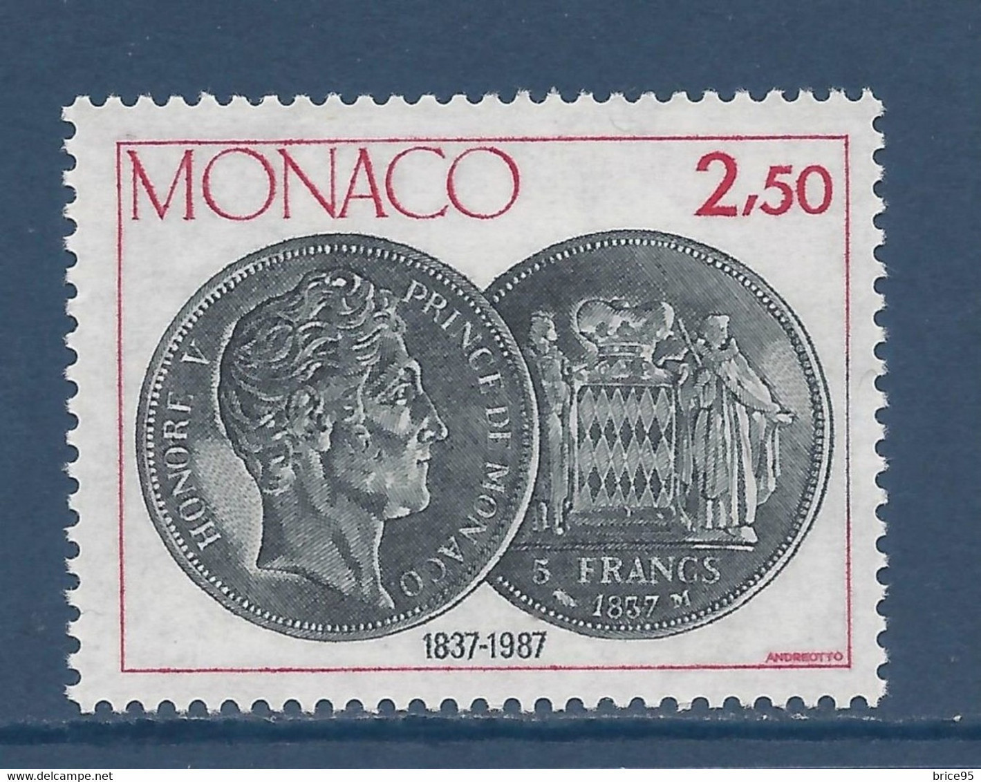 Monaco - YT N° 1600 ** - Neuf Sans Charnière - 1987 - Ongebruikt